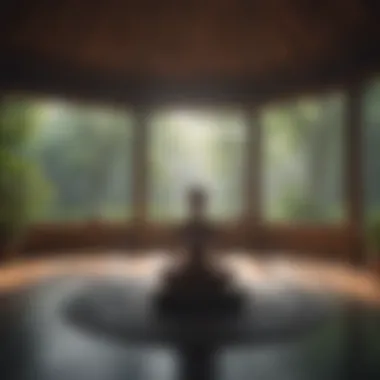 A Space for Inner Peace Tranquil ambiance of a meditation space
