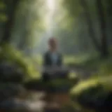 A serene landscape promoting mindfulness