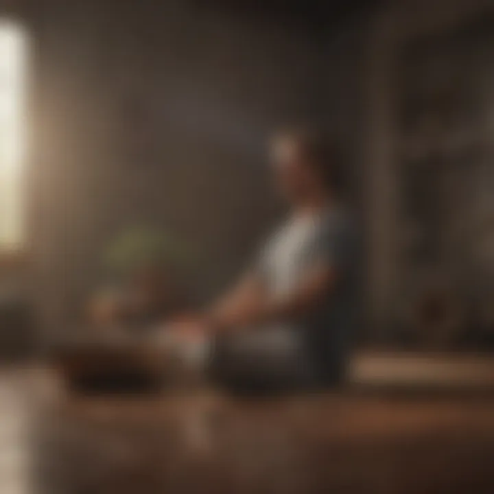 Meditation session focusing on pain relief