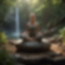 A serene environment promoting mindfulness