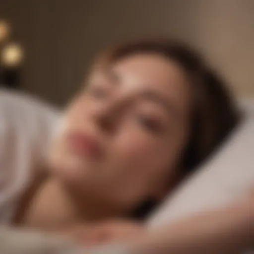Visual representation of sleep tracking features in an application