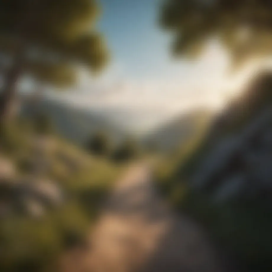A tranquil landscape symbolizing mental clarity and peace
