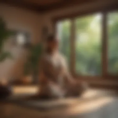 Creating Your Ideal Meditation Environment A serene meditation space with soft lighting and natural elements