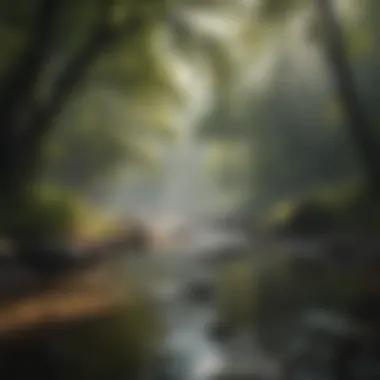 Finding Tranquility in Nature A serene landscape reflecting tranquility and mindfulness