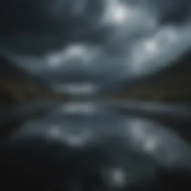 Nature's Reflection of Despair A dark, stormy sky reflecting a sense of foreboding