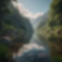 A serene landscape symbolizing inner peace