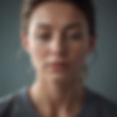 A close-up of a mindful individual in meditation
