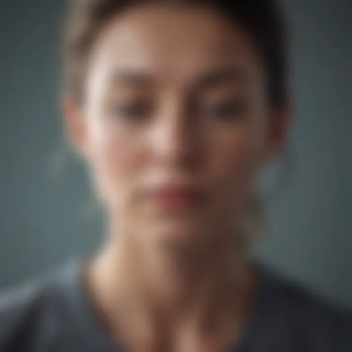A close-up of a mindful individual in meditation