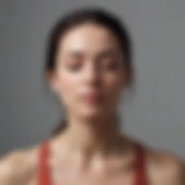 Close-up of a meditative posture embodying calmness