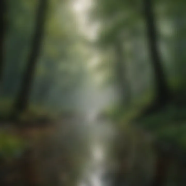 Nature-inspired soundscape with gentle rain and birdsong
