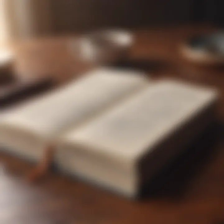 A close-up of a journal and a pen illustrating self-reflection and mindfulness.