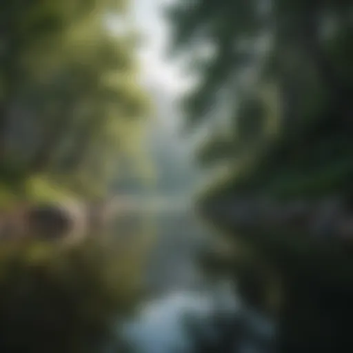 A serene nature landscape symbolizing tranquility and self-reflection.