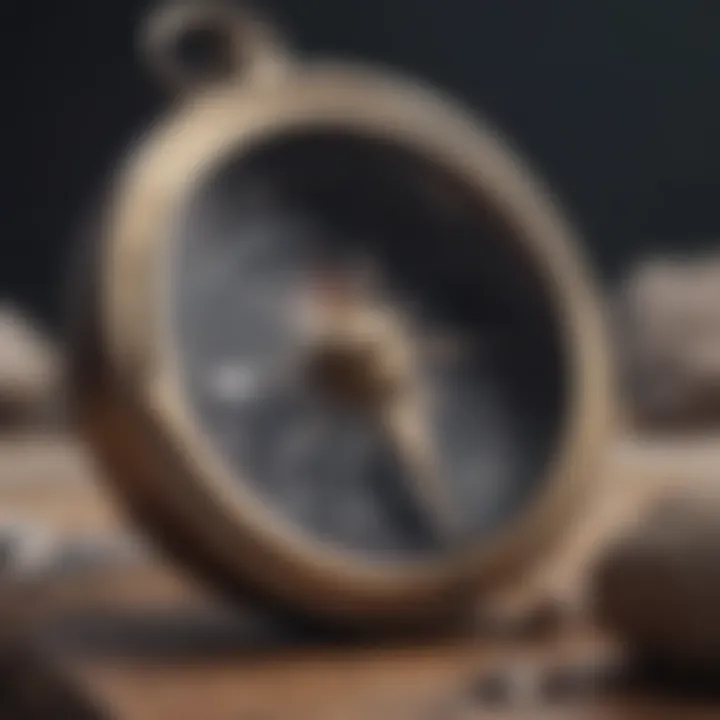 A compass representing guidance in understanding self-worth