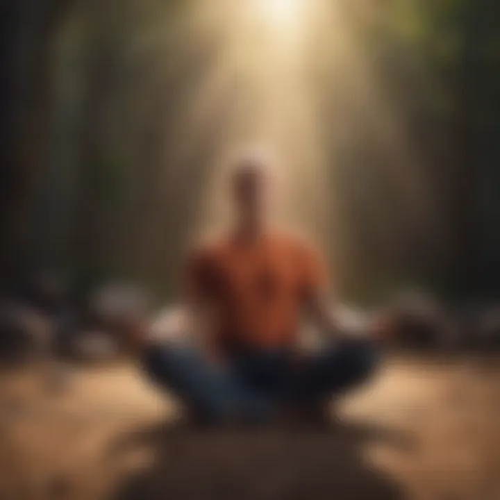 Artistic depiction of mindfulness and meditation techniques for anger management