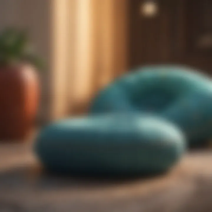 A collection of meditation cushions in vibrant colors.