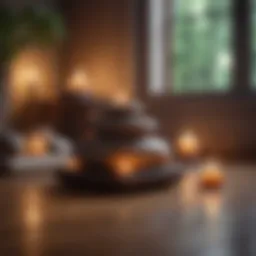 A serene meditation space with gifts arranged thoughtfully.