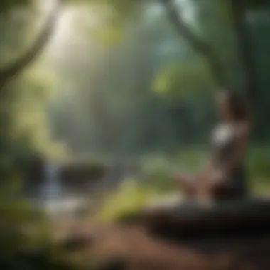 Outdoor Meditation with Nature Nature backdrop for outdoor meditation