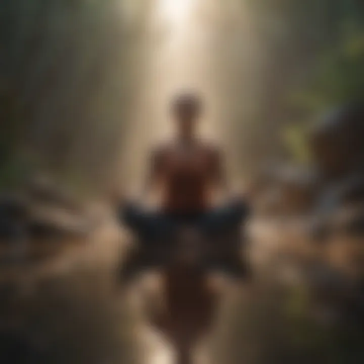 Abstract visualization of mind relaxation