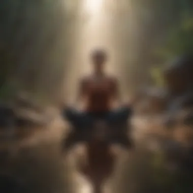 Mindfulness in Focus: The Power of Brief Meditative Sounds Abstract visualization of mind relaxation