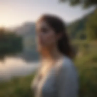 A serene landscape at dusk, evoking a sense of melancholy beauty.