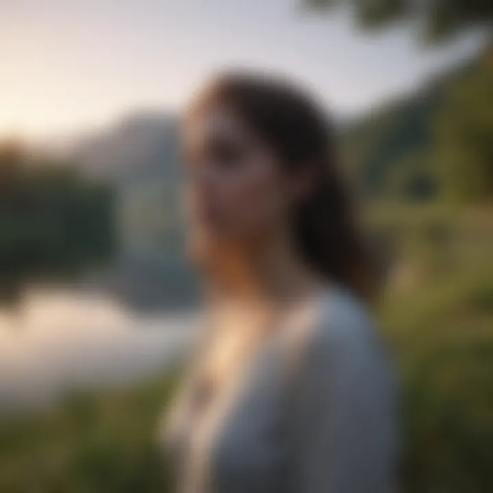 A serene landscape at dusk, evoking a sense of melancholy beauty.