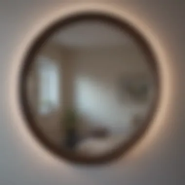 A close-up of a mirror reflecting a positive affirmation