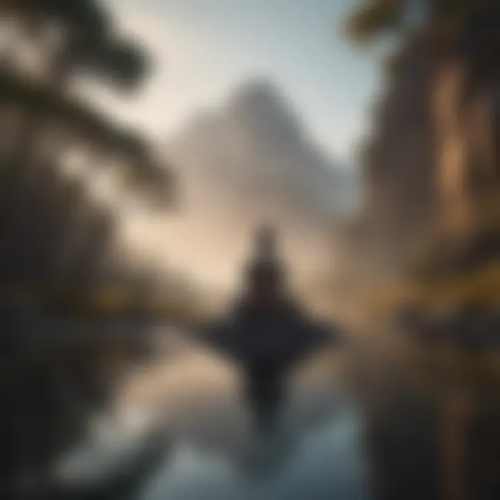 Meditative landscape promoting mindfulness