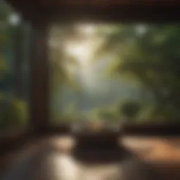 Serene landscape depicting a tranquil meditation space