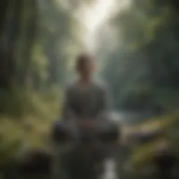 A serene landscape symbolizing inner peace amidst chaos.
