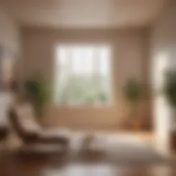 A serene therapy room with soft lighting and comfortable seating.