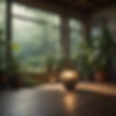 A peaceful corner filled with plants and soft light