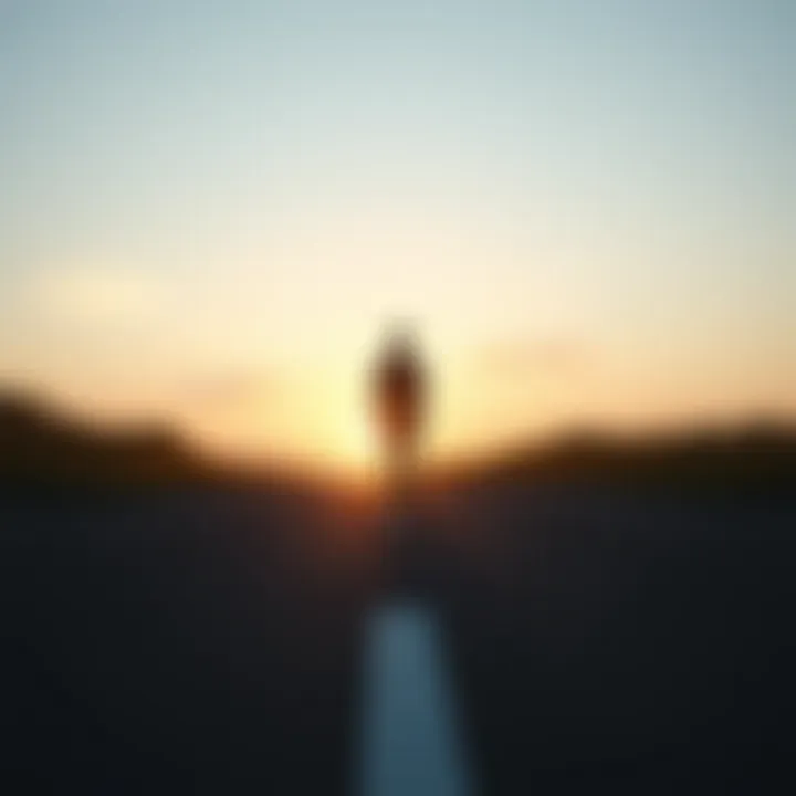 A person standing at a crossroads, symbolizing choices and pathways