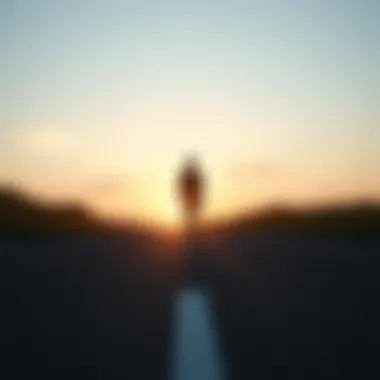 Choosing Your Motivational Path A person standing at a crossroads, symbolizing choices and pathways