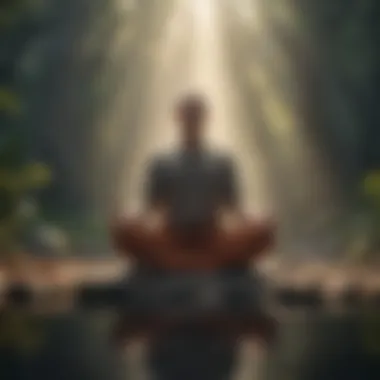 Mindfulness in Meditation Individual meditating with a focus on gratitude