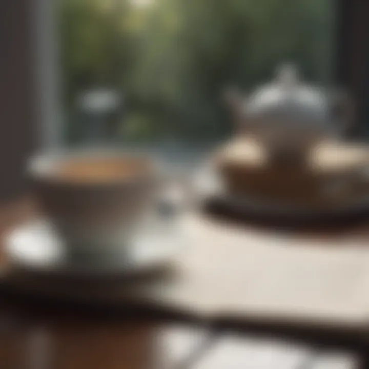 Journaling with a cup of tea