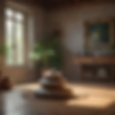Creating Your Sanctuary: A Space for Guided Breathing Close-up of a peaceful meditation space