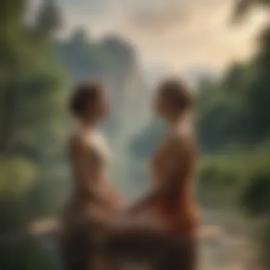Embracing Serenity: The Power of Nature in Meditation Serene landscape promoting relaxation