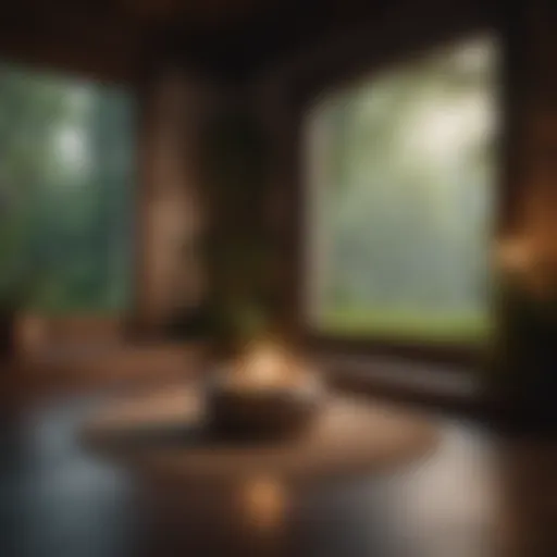 A serene environment designed for meditation