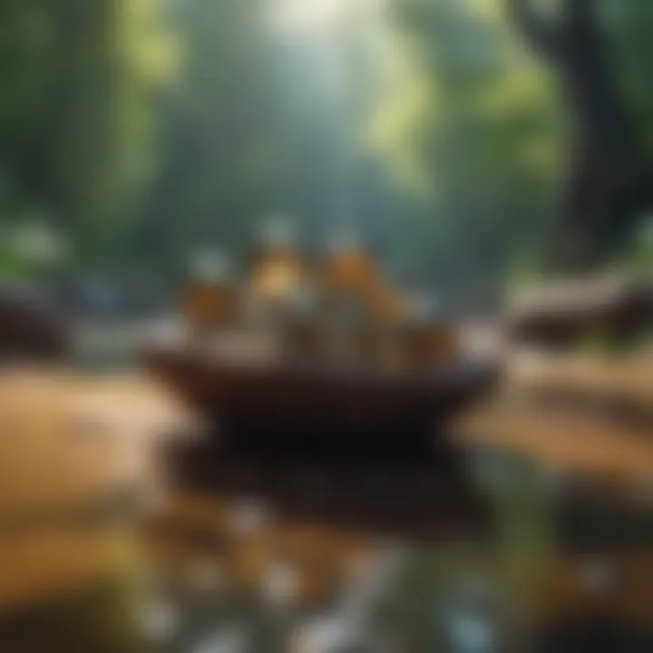 Visualization technique with calming imagery