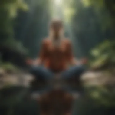 Meditative State for Emotional Wellness Individual meditating in a tranquil environment