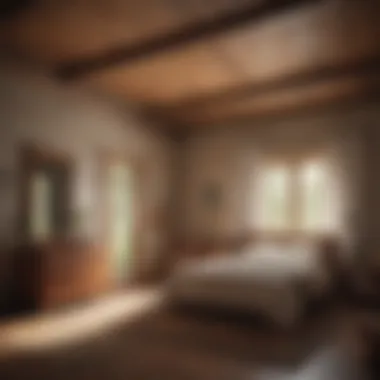 A peaceful bedroom environment conducive to restful sleep