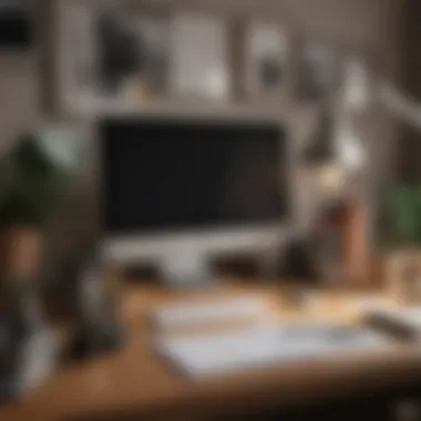 Organized Workspace for Focus An organized desk representing productivity and focus
