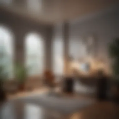 Creating a Serene Workspace A serene workspace encouraging productivity and calmness