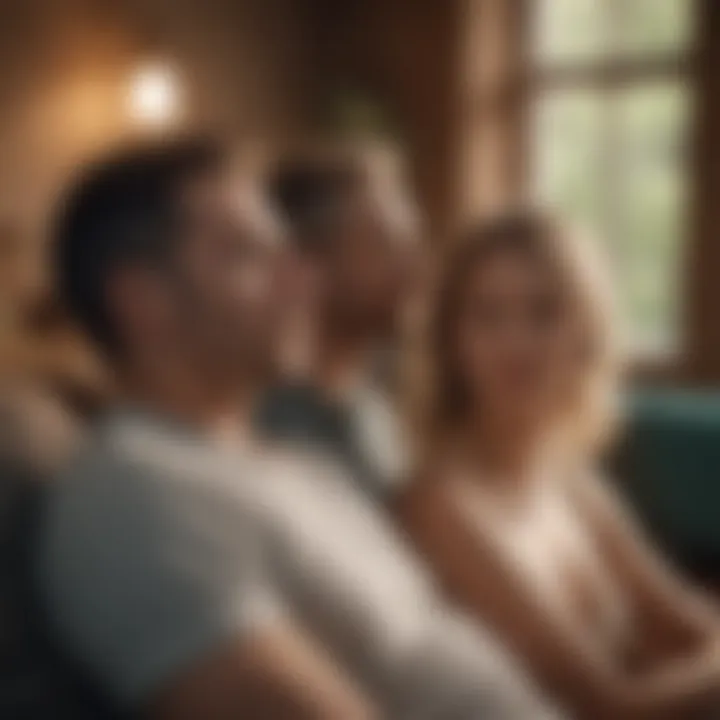 Couple enjoying a relaxing moment together