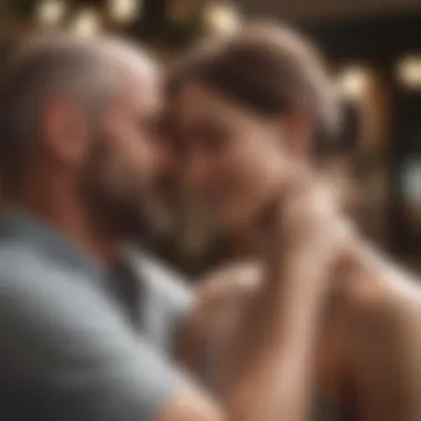 A warm embrace between partners