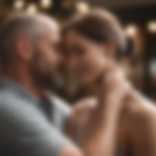 A warm embrace between partners