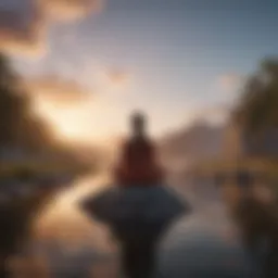 A serene landscape symbolizing inner peace