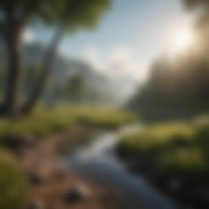 A serene landscape symbolizing tranquility and peace of mind.