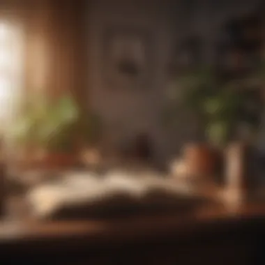 Nurturing Your Inner World Cozy corner with a book and soft lighting