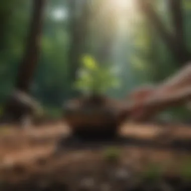 Nature scene symbolizing personal growth